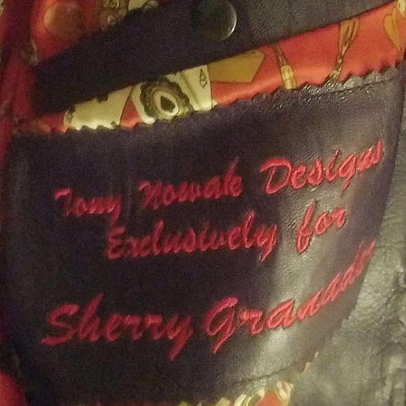 Country Star purple lambskin leather jacket - Picture 5 of 6